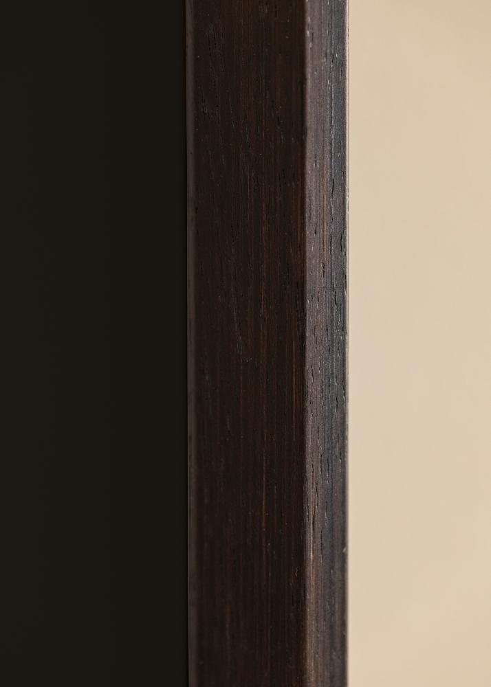 Ram med passepartou Frame Globe Espresso 40x100 cm - Picture Mount Black 30x91 cm