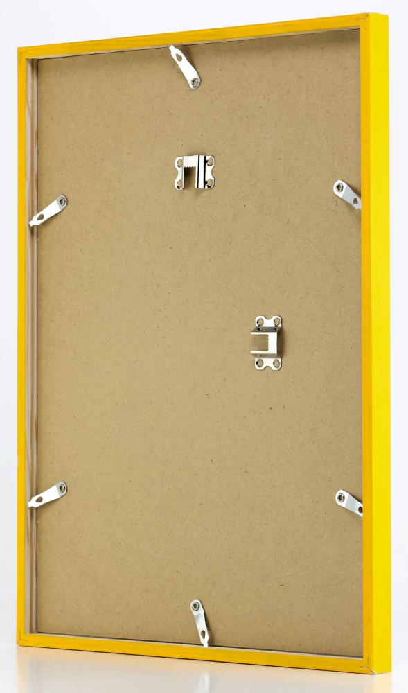 Ram med passepartou Frame E-Line Yellow 30x40 cm - Picture Mount Black 20x28 cm