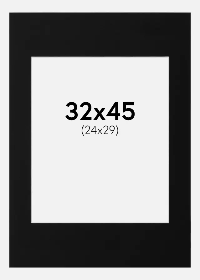 Artlink Mount Black Standard (White Core) 32x45 cm (24x29)