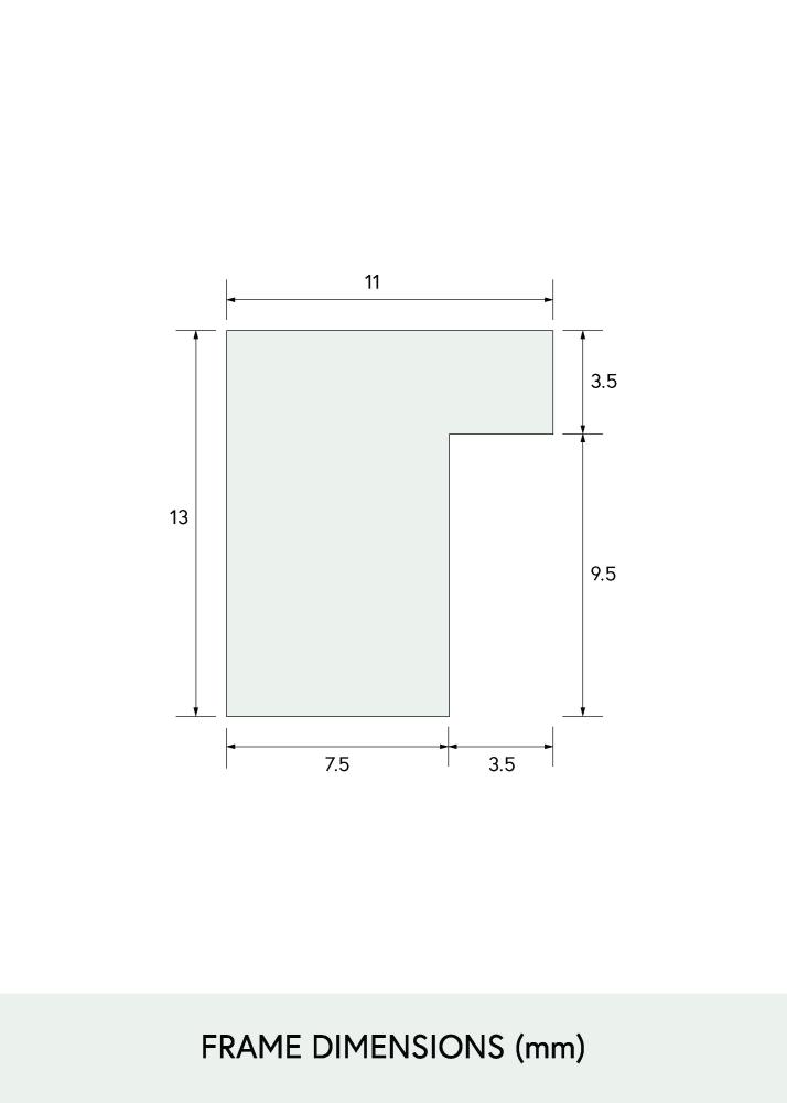 BGA Frame Smal Oak Acrylic Glass 32x32 cm