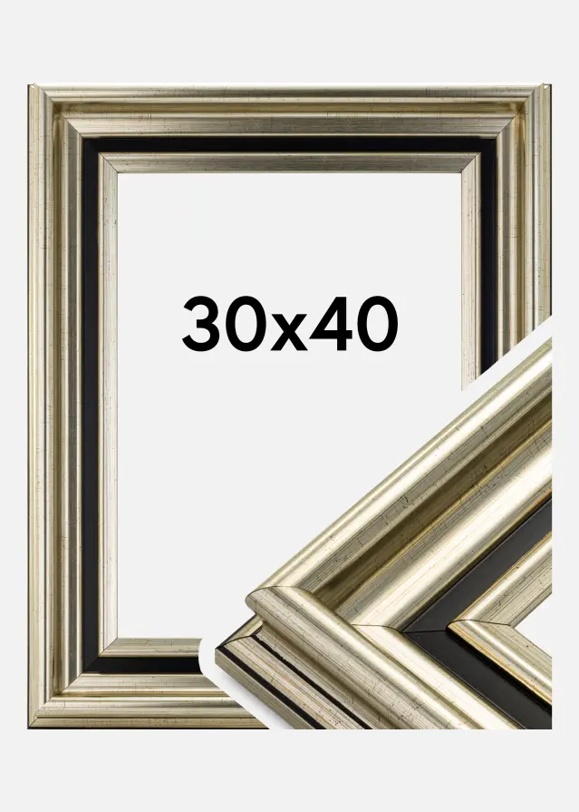 Ramverkstad Frame Gysinge Premium Silver 30x40 cm