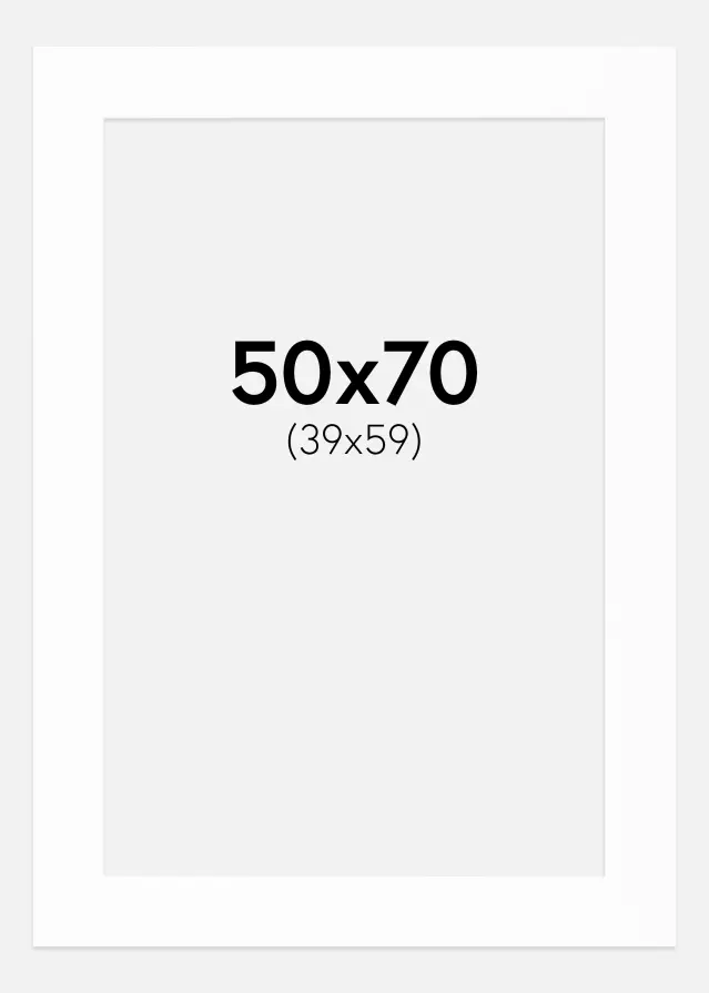 Galleri 1 Mount Canson White (White Core) 50x70 cm (39x59)