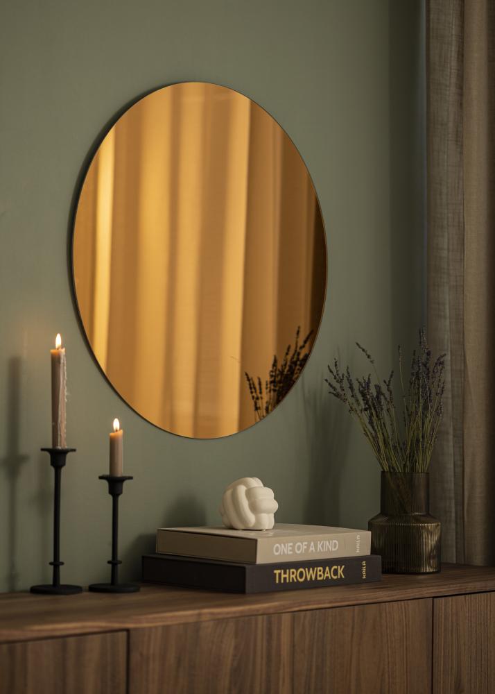 KAILA Mirror Golden Bronze 70 cm Ø