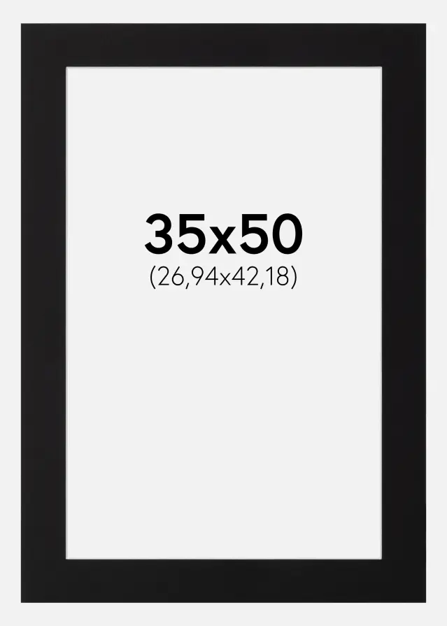 Galleri 1 Mount Canson Black (White Core) 35x50 cm (26,94x42,18)