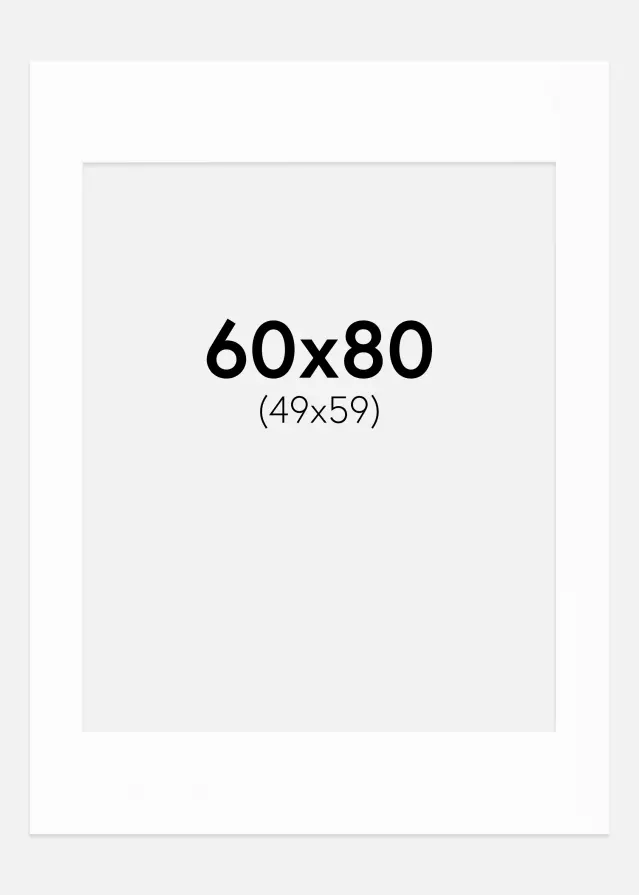 Galleri 1 Mount Canson White (White Core) 60x80 cm (49x59)