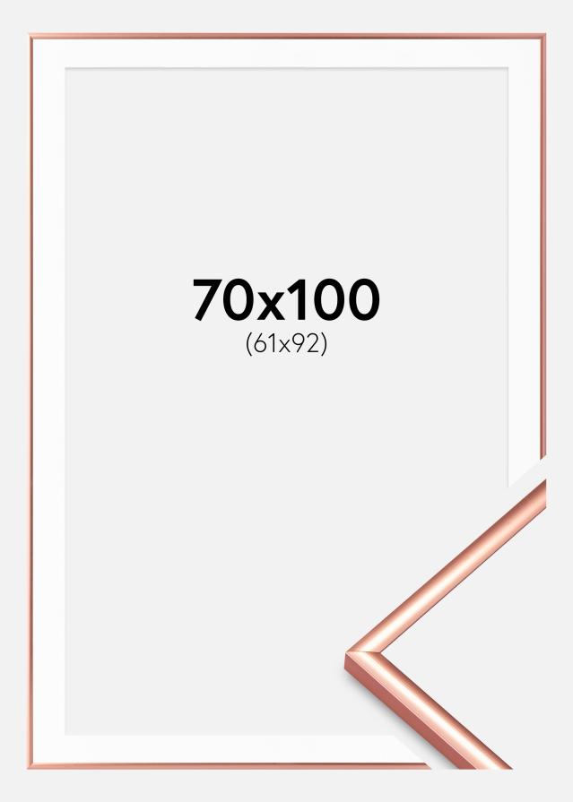 Ram med passepartou Frame Scandi Rose Gold 70x100 cm - Picture Mount White 62x93 cm