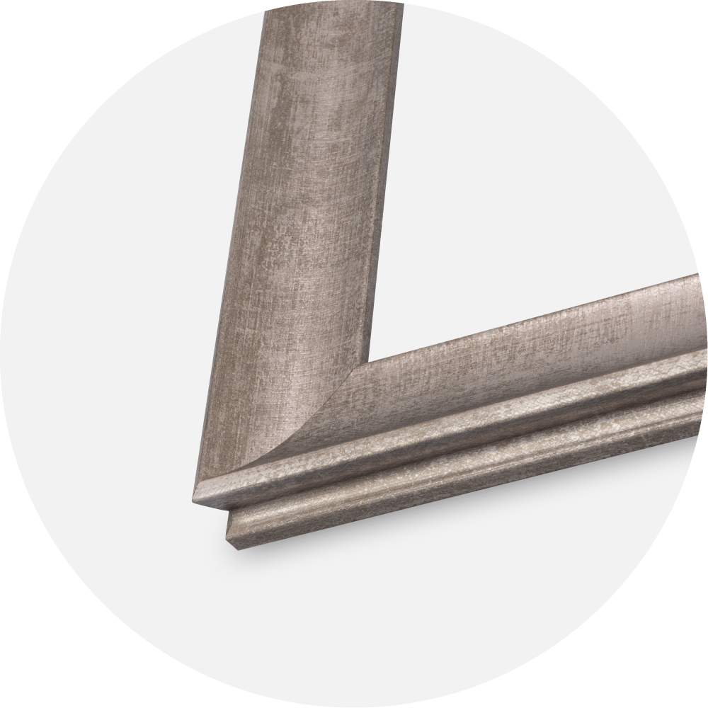 Jämtlands Ramfabrik Frame Conca Acrylic Glass Silver 59.4x84 cm (A1)