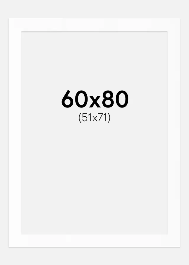 Artlink Mount White Standard (White Core) 60x80 cm (51x71)