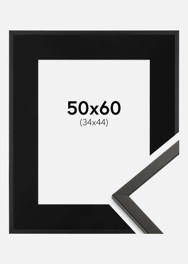 Ram med passepartou Frame Galant Black 50x60 cm - Picture Mount Black 35x45 cm