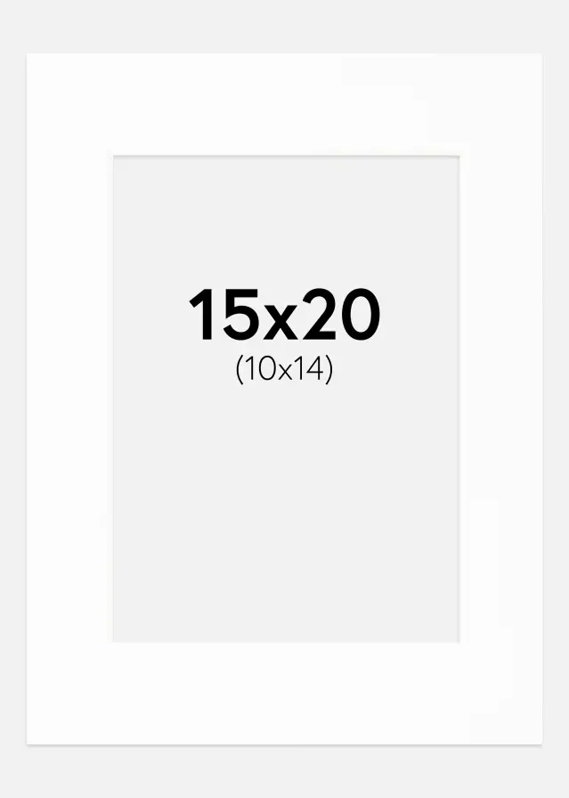 Galleri 1 Mount Canson White (White Core) 15x20 cm (10x14)