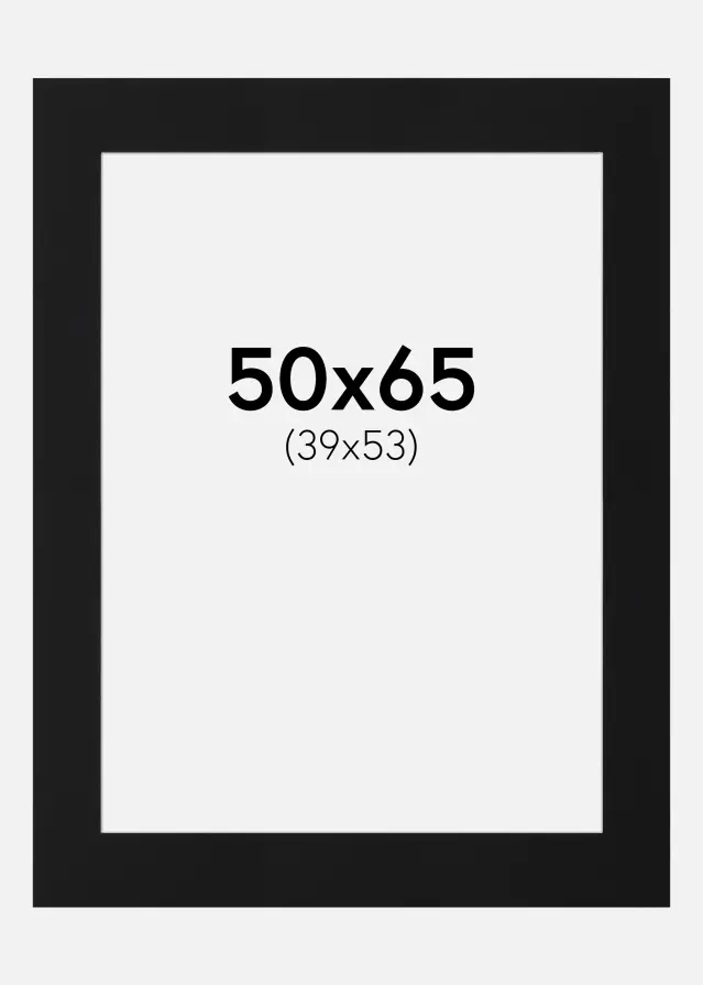 Artlink Mount Black Standard (White Core) 50x65 cm (39x53)