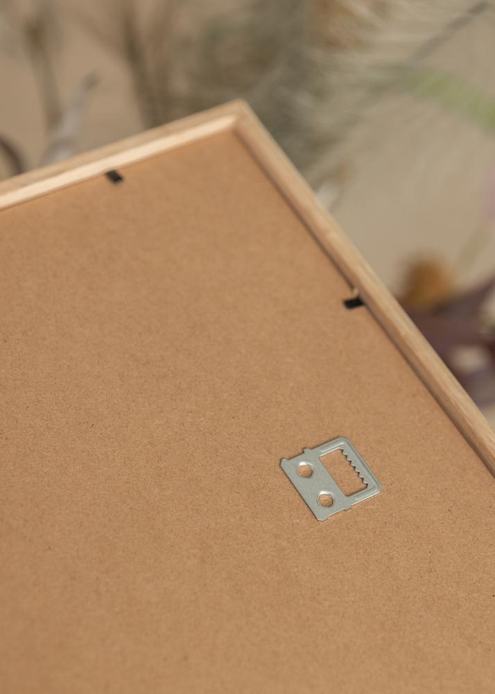 Ram med passepartou Frame Narrow Oak 40x50 cm - Picture Mount Black 27x35 cm