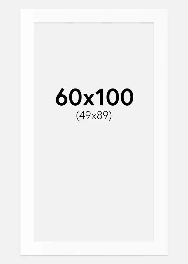 Artlink Mount White Standard (White Core) 60x100 cm (49x89)