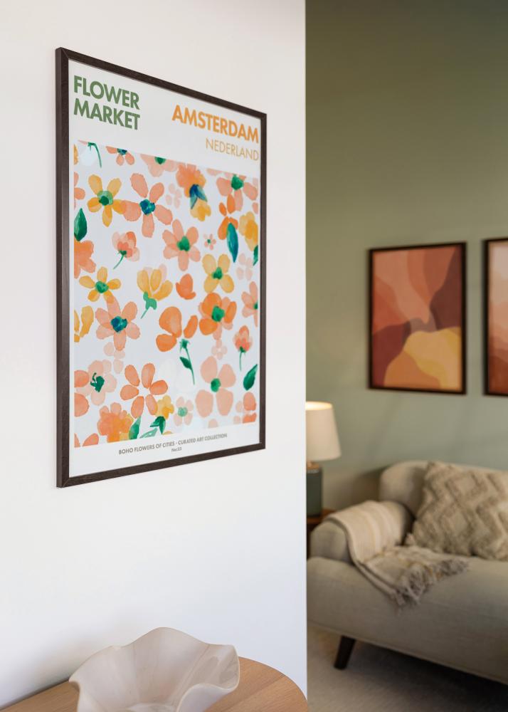 BGA Frame Trendy Acrylic Glass Walnut 50x70 cm