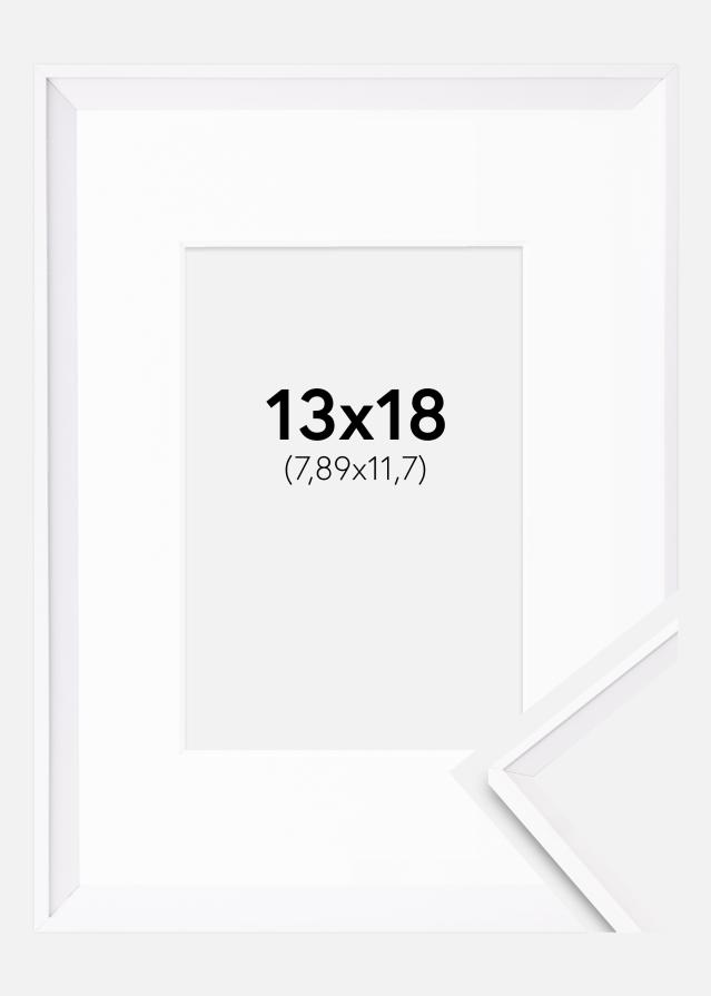 Ram med passepartou Frame Desire White 13x18 cm - Picture Mount White 3.5x5 inches