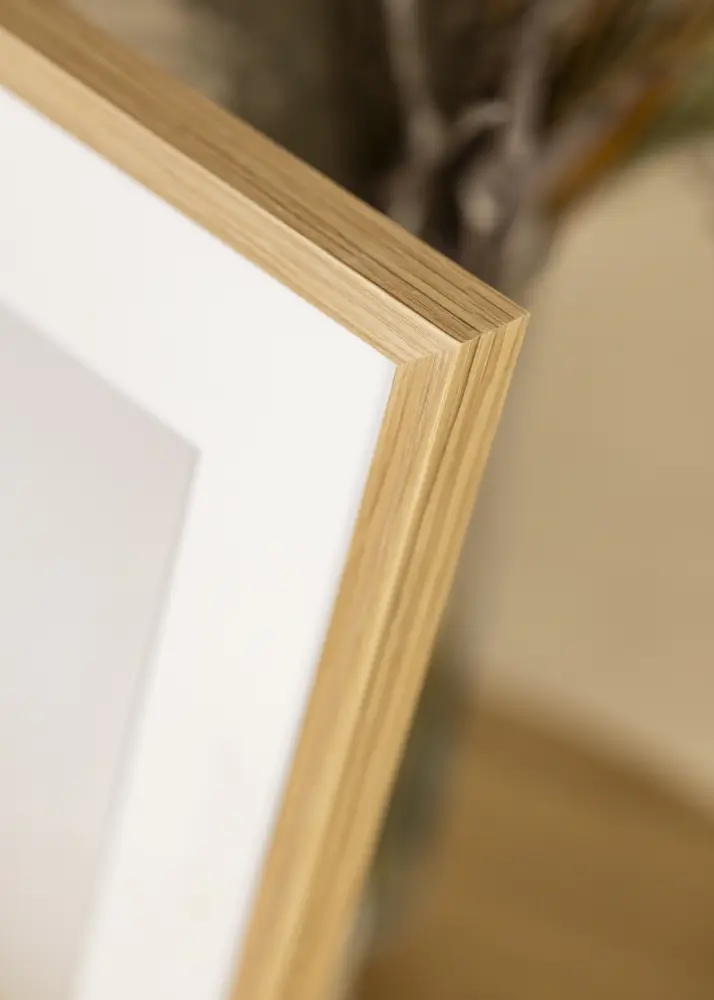 Ram med passepartou Frame Soul Oak Veneer 30x40 cm - Picture Mount White 21x29.7 cm (A4)