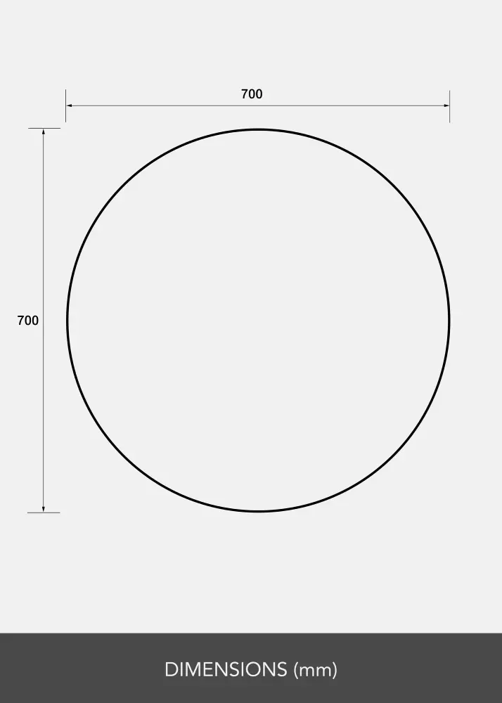 BGA Mirror Clarity 70 cm Ø