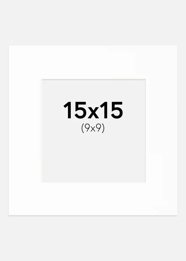 Galleri 1 Mount Canson White (White Core) 15x15 cm (9x9)