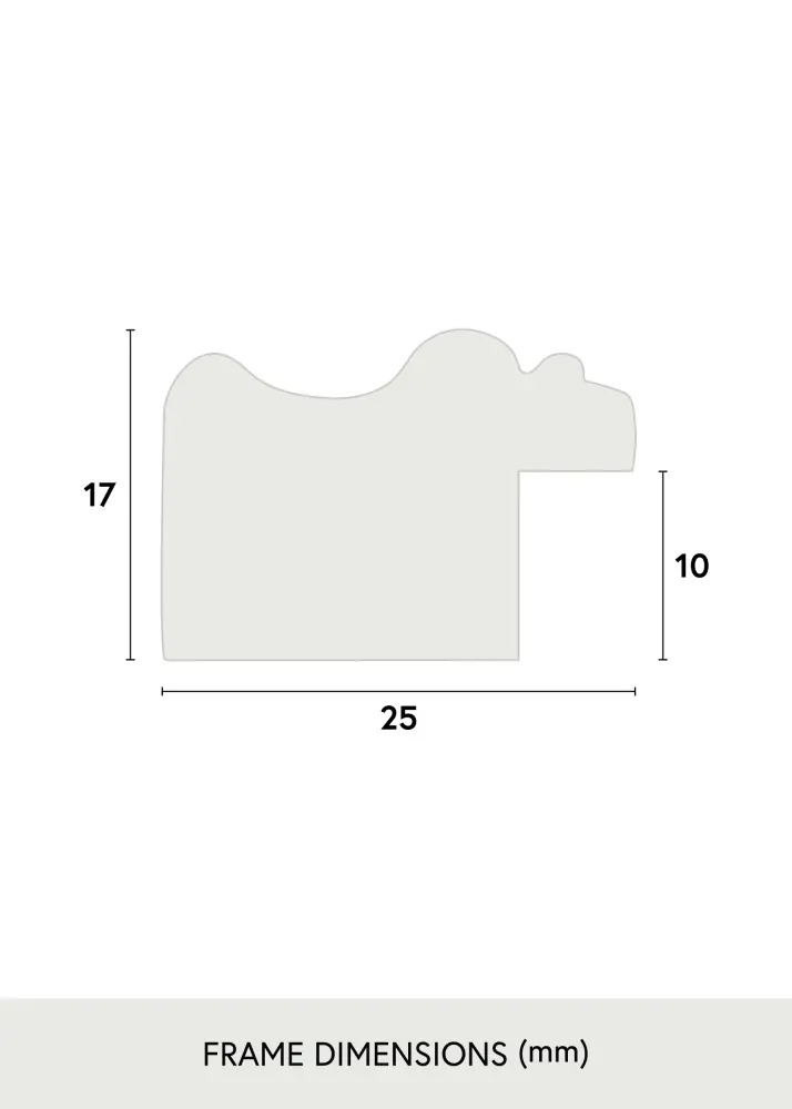 Ramverkstad Mirror Drottningholm Gold II - Custom Size