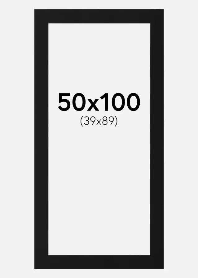 Artlink Mount Black Standard (White Core) 50x100 cm (39x89)