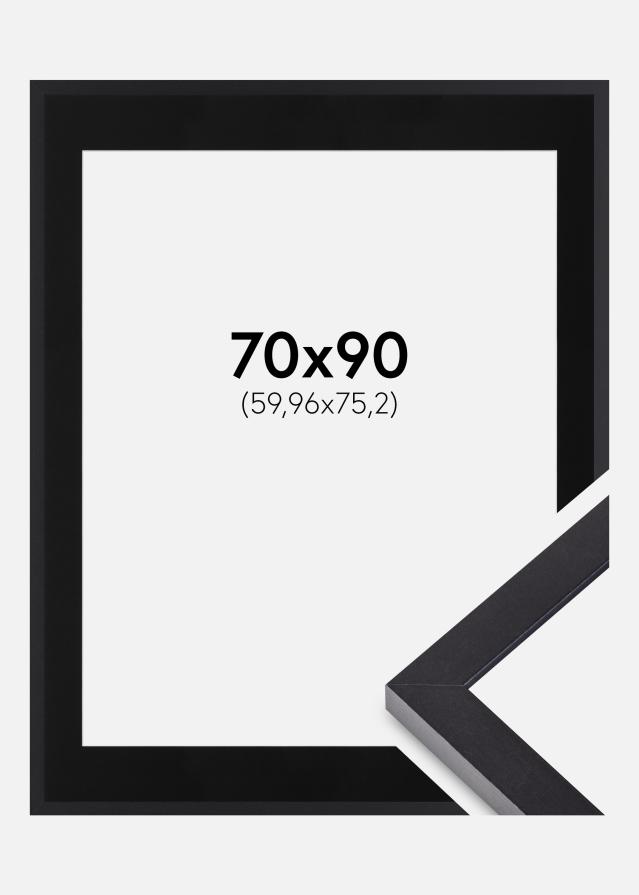 Ram med passepartou Frame Selection Black 70x90 cm - Picture Mount Black 24x30 inches cm