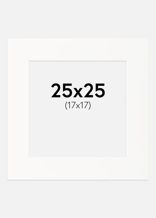 Galleri 1 Passepartout Offwhite (White Core) 25x25 cm (17x17)