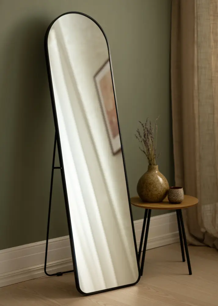 House Nordic Mirror Madrid Black 40x150 cm