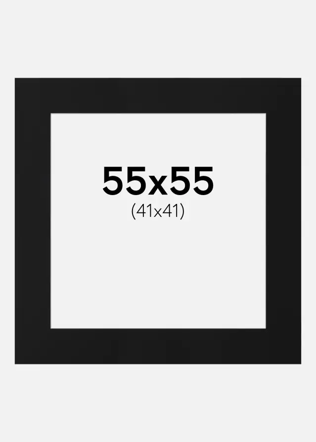 Artlink Mount Black Standard (White Core) 55x55 cm (41x41)