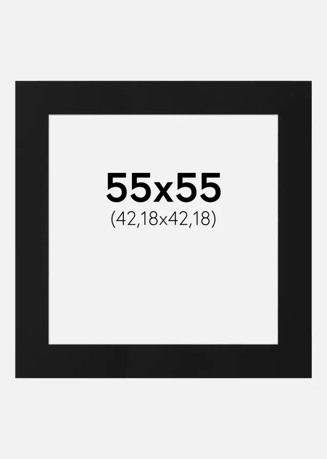 Artlink Mount Black Standard (White Core) 55x55 cm (42,18x42,18)
