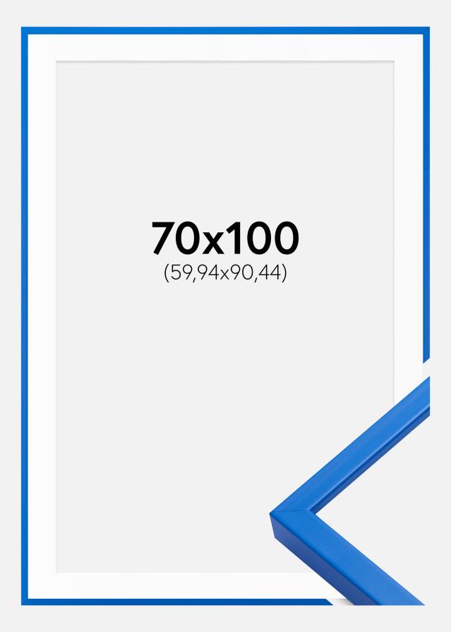 Ram med passepartou Frame E-Line Blue 70x100 cm - Picture Mount White 24x36 inches