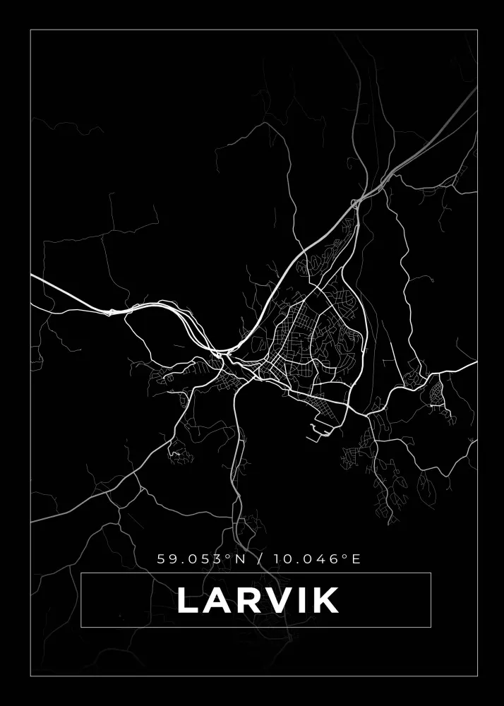 Bildverkstad Map - Lavrik - Black Poster