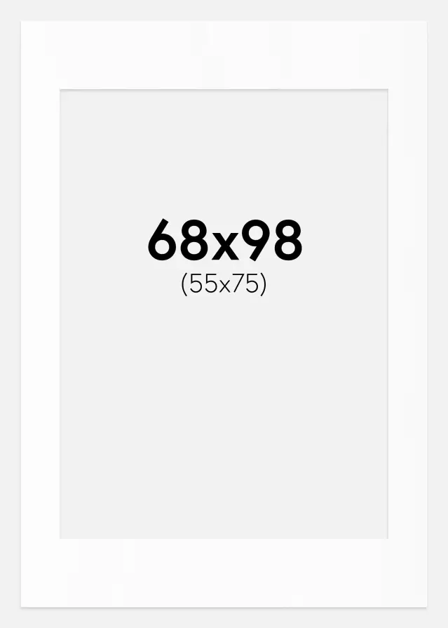 Artlink Mount White Standard (White Core) 68x98 cm (55x75)