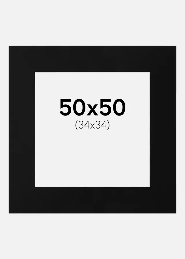 Artlink Mount Black Standard (White Core) 50x50 cm (34x34)