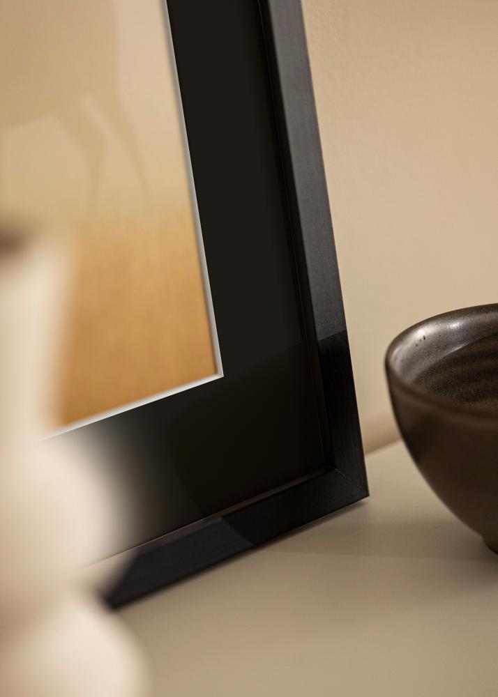 Ram med passepartou Frame Selection Black 70x100 cm - Picture Mount Black 62x93 cm