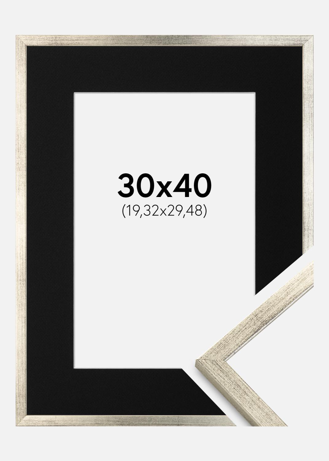 Product Image for Frame Galant Silver 30x40 cm - Picture Mount Black 8x12 inches