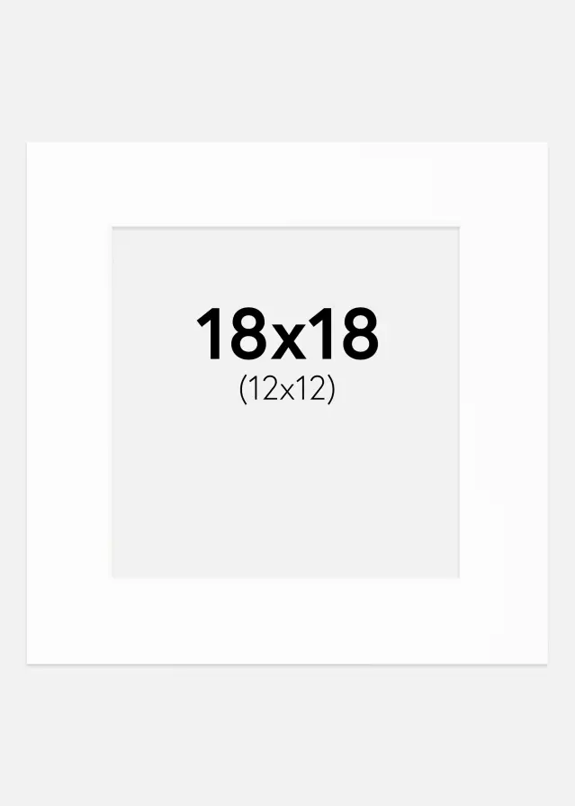 Galleri 1 Mount Canson White (White Core) 18x18 cm (12x12)