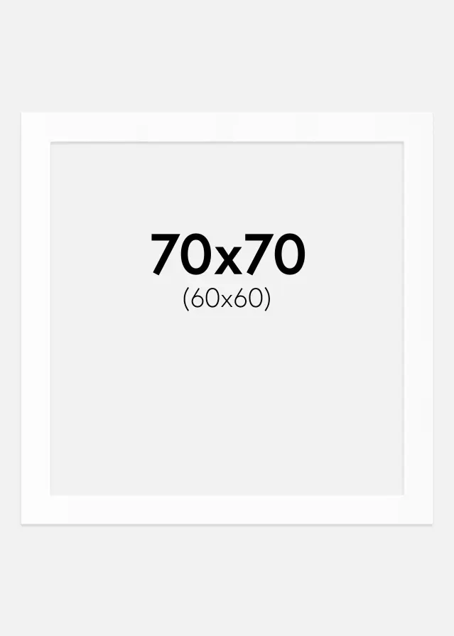 Artlink Mount White Standard (White Core) 70x70 cm (60x60)