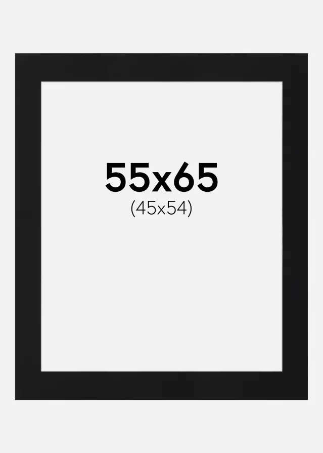 Artlink Mount Black Standard (White Core) 55x65 cm (45x54)