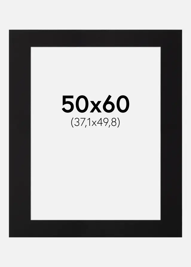 Artlink Mount Black Standard (White Core) 50x60 cm (37,1x49,8)