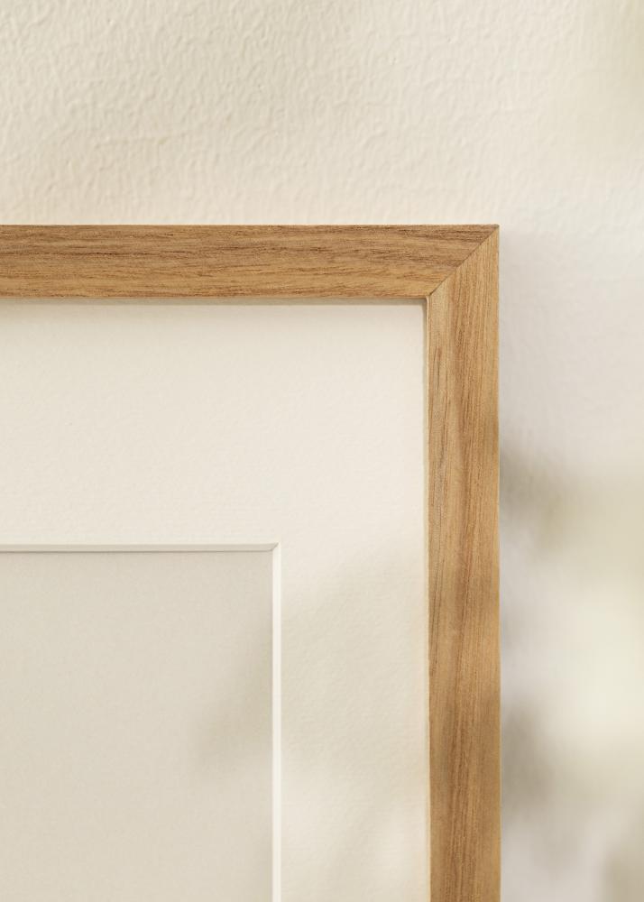 BGA Frame Solid Oak Acrylic Glass 21x29.7 cm (A4)