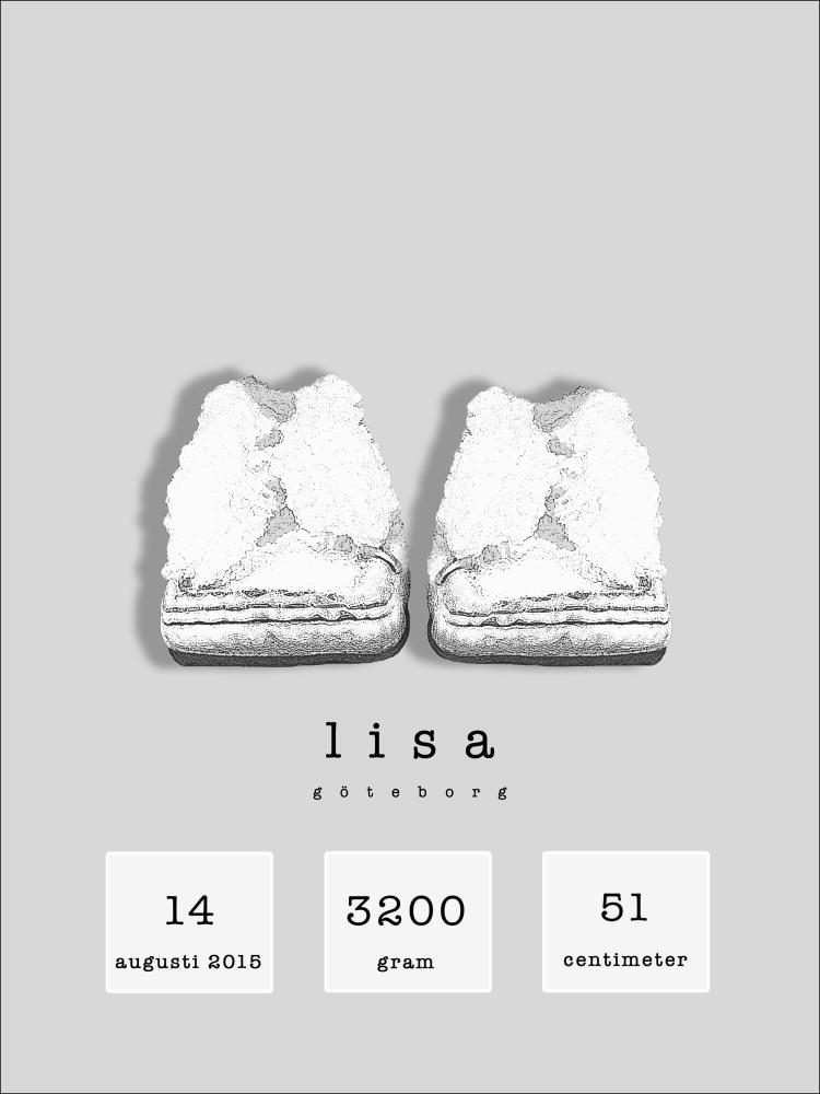 Personlig poster NEW STEPS - Grey