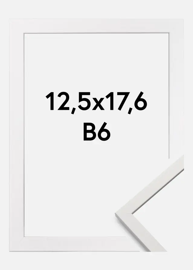 Galleri 1 Frame Edsbyn Acrylic glass White B6