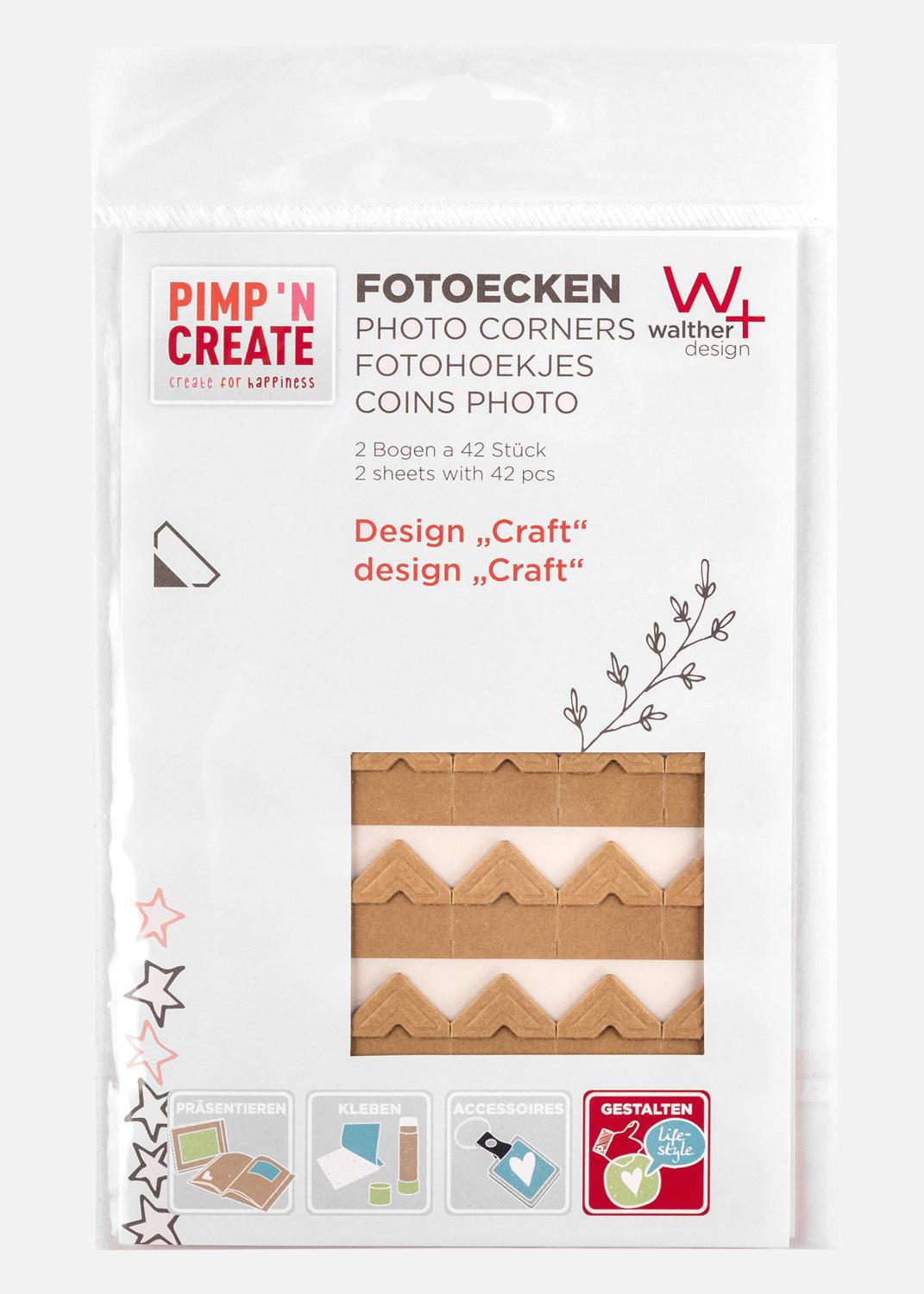 Product Image for PAC Photo Corner Brown - 84 pc