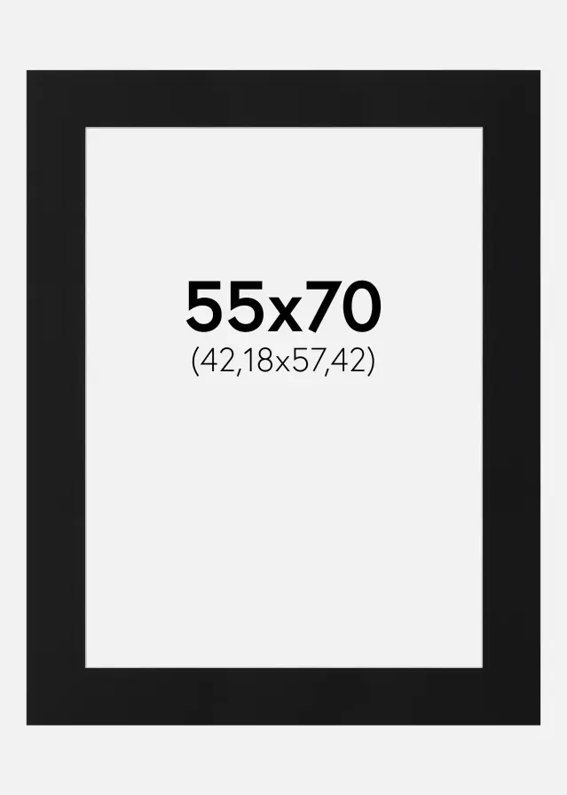 Artlink Mount Black Standard (White Core) 55x70 cm (42,18x57,42)