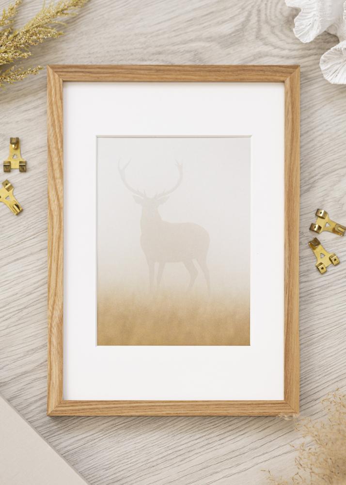 BGA Frame Solid Oak Acrylic Glass 21x29.7 cm (A4)