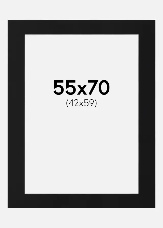 Artlink Mount Black Standard (White Core) 55x70 cm (42x59)