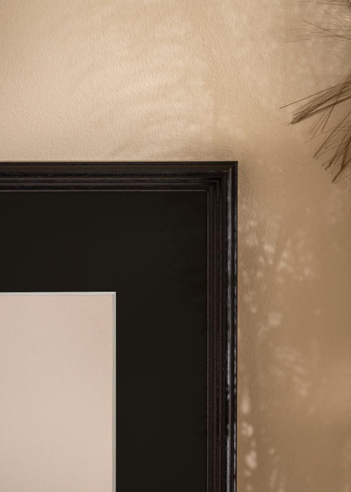 Ram med passepartou Frame Horndal Black 50x60 cm - Picture Mount Black 14x18 inches