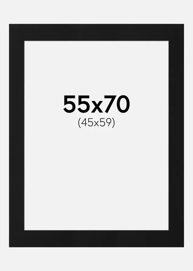 Artlink Mount Black Standard (White Core) 55x70 cm (45x59)