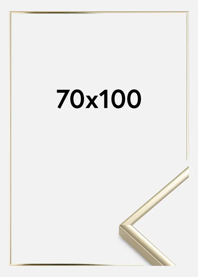 Estancia Frame Aluminium Acrylic glass Glossy Gold 70x100 cm