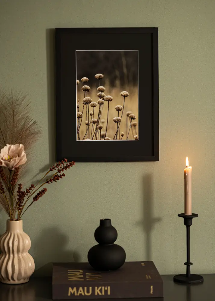 Ram med passepartou Frame Selection Black 60x90 cm - Picture Mount Black 50x80 cm
